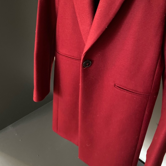 Zara Red overcoat - Picture 3 of 3